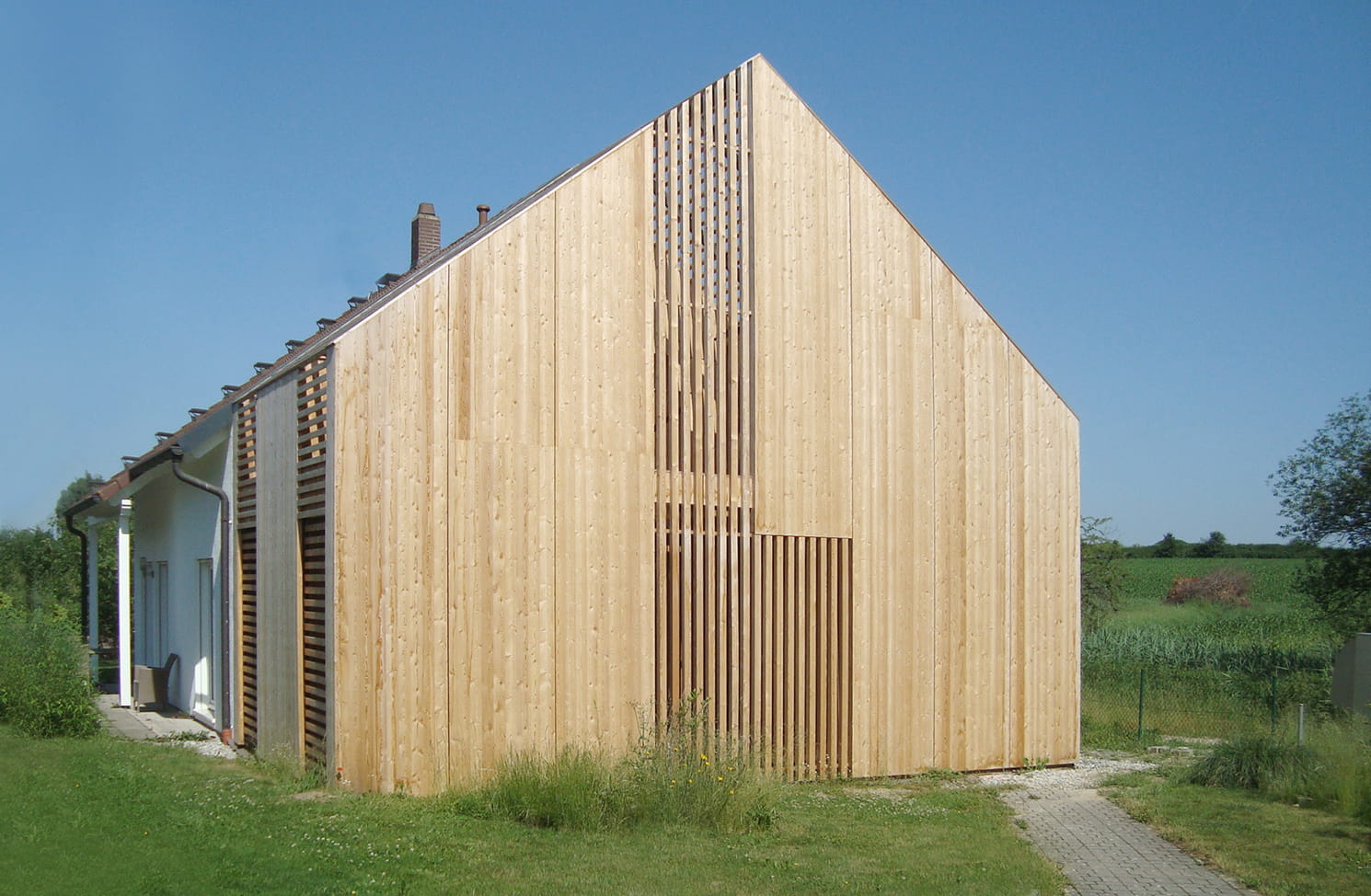 Fassade in Holzschalung